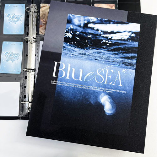 大a4黑色满天星卡册九宫格活页硬壳专辑小卡拍立得明信6寸镭射票