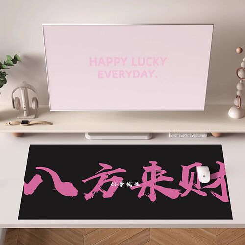 皮革免洗别烦美女办公桌垫