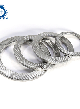 304锁紧垫片 不锈钢防松垫圈双面齿 蝶形防滑垫M2.5-M25 DIN9250