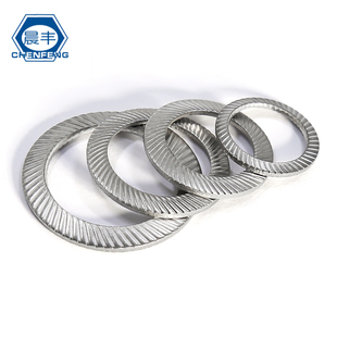 304锁紧垫片 不锈钢防松垫圈双面齿 蝶形防滑垫M2.5-M25 DIN9250