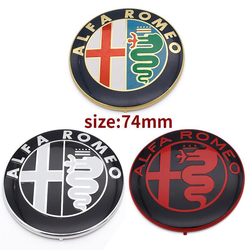 阿尔法罗密欧74MM车头盖贴标 ALFA ROMEO 汽车前后标轮毂中心贴图片