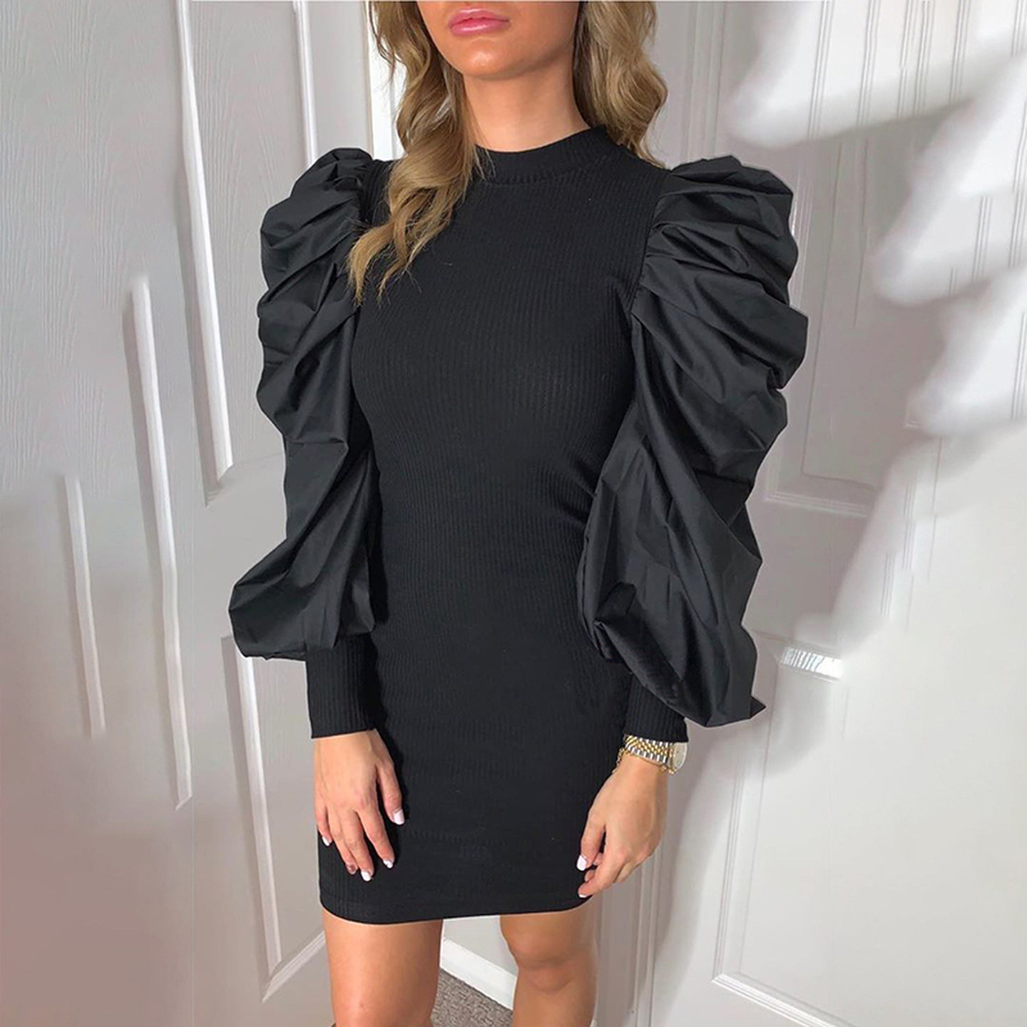 Party Dress Women High Waist Slim Short Dresses图片