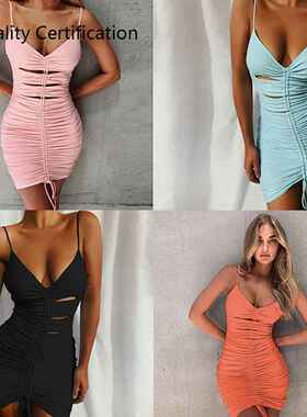 Backless Ladies Dresses Sexy Party Club Streetwear