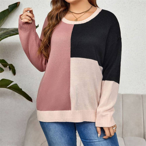 Warm sweaters for autumn winter women tops大码XL-3XL女装毛衣