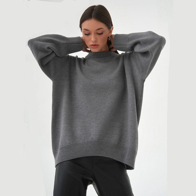 Sweater 2025 round neck knitted sweater