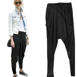 pants Hot Dance Trousers Black Loose Plus Size Hip Hop Pants