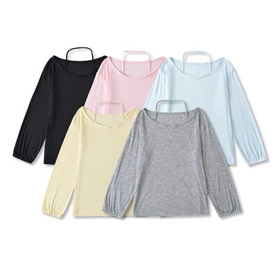 Women's Round Neck Long Sleeve Hanging Neck Fake Two-piece