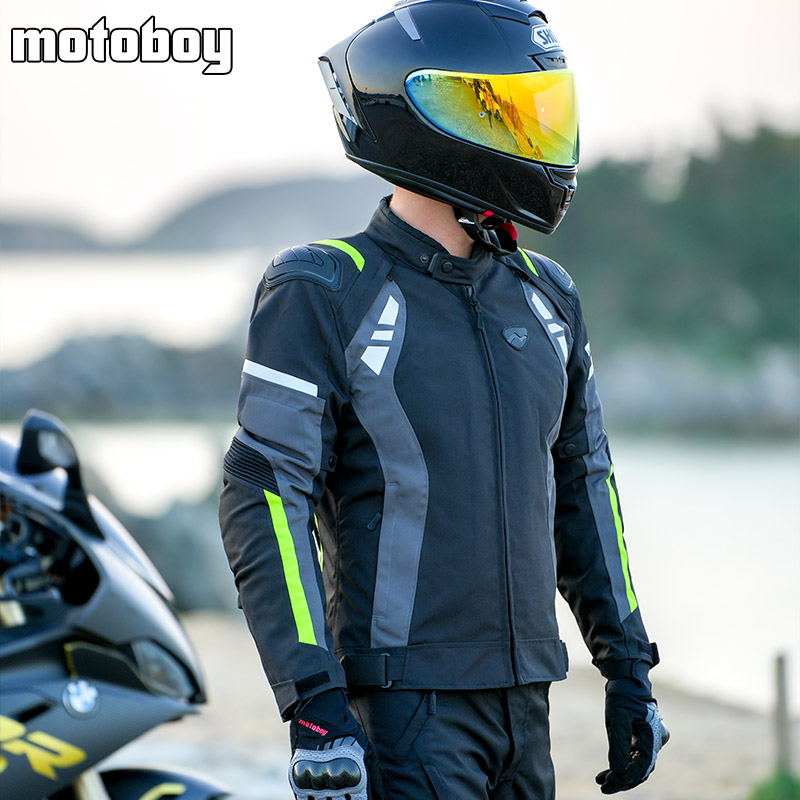 motoboy摩托车骑行服男四季保暖防水防摔机车服套装夹克冬季加厚