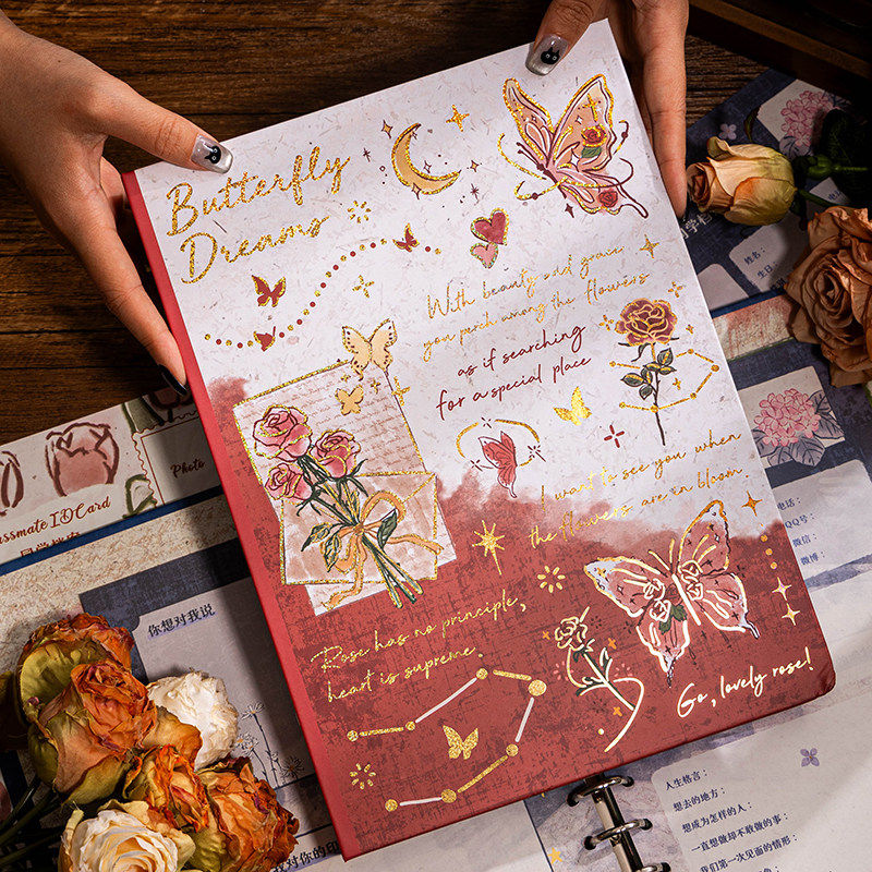 同学录2026新款高颜值小学生六年级毕业纪念册文艺覆古女生活页本