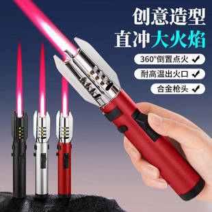 鞭炮点火器合金光剑充气打火机防风长手柄手持喷枪烟花点火器焊枪