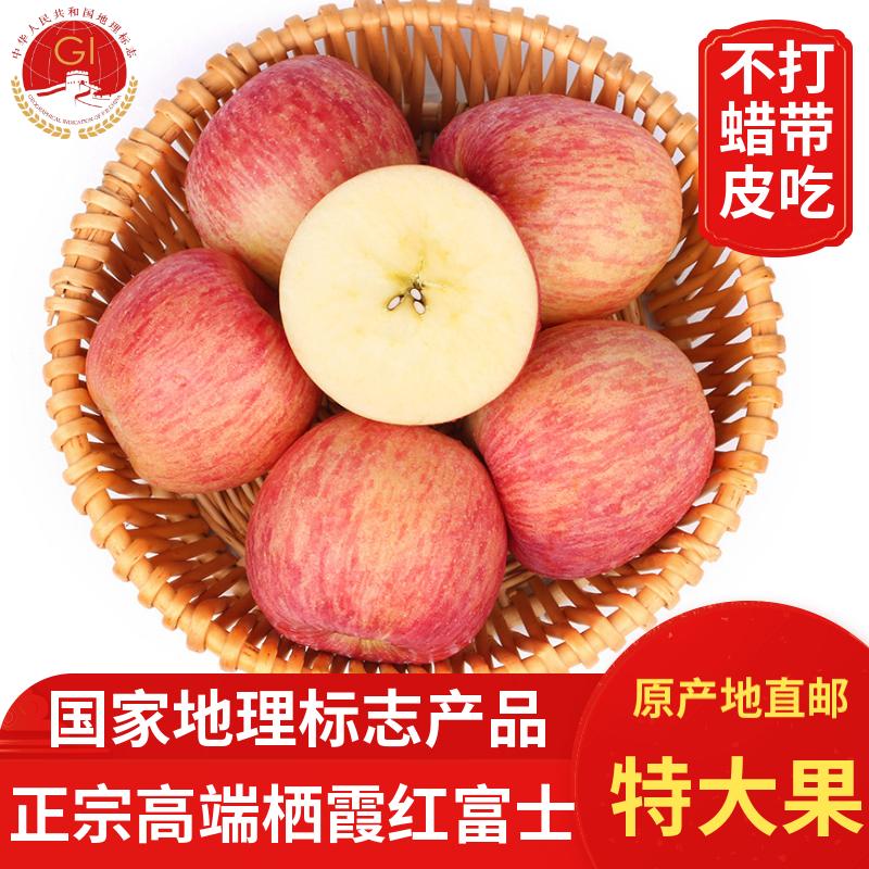 2025年高端栖霞红富士山东烟台条纹苹果新鲜水果净果10斤顺丰快递,水产肉类/新鲜蔬果/熟食,苹果,淘宝优惠券,粉丝福利购,淘宝优惠卷