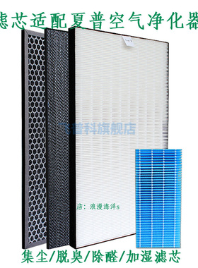 适用于夏普空气净化器KJ400F-CG605/T KJ400F-CGN/S/T/M过滤网全