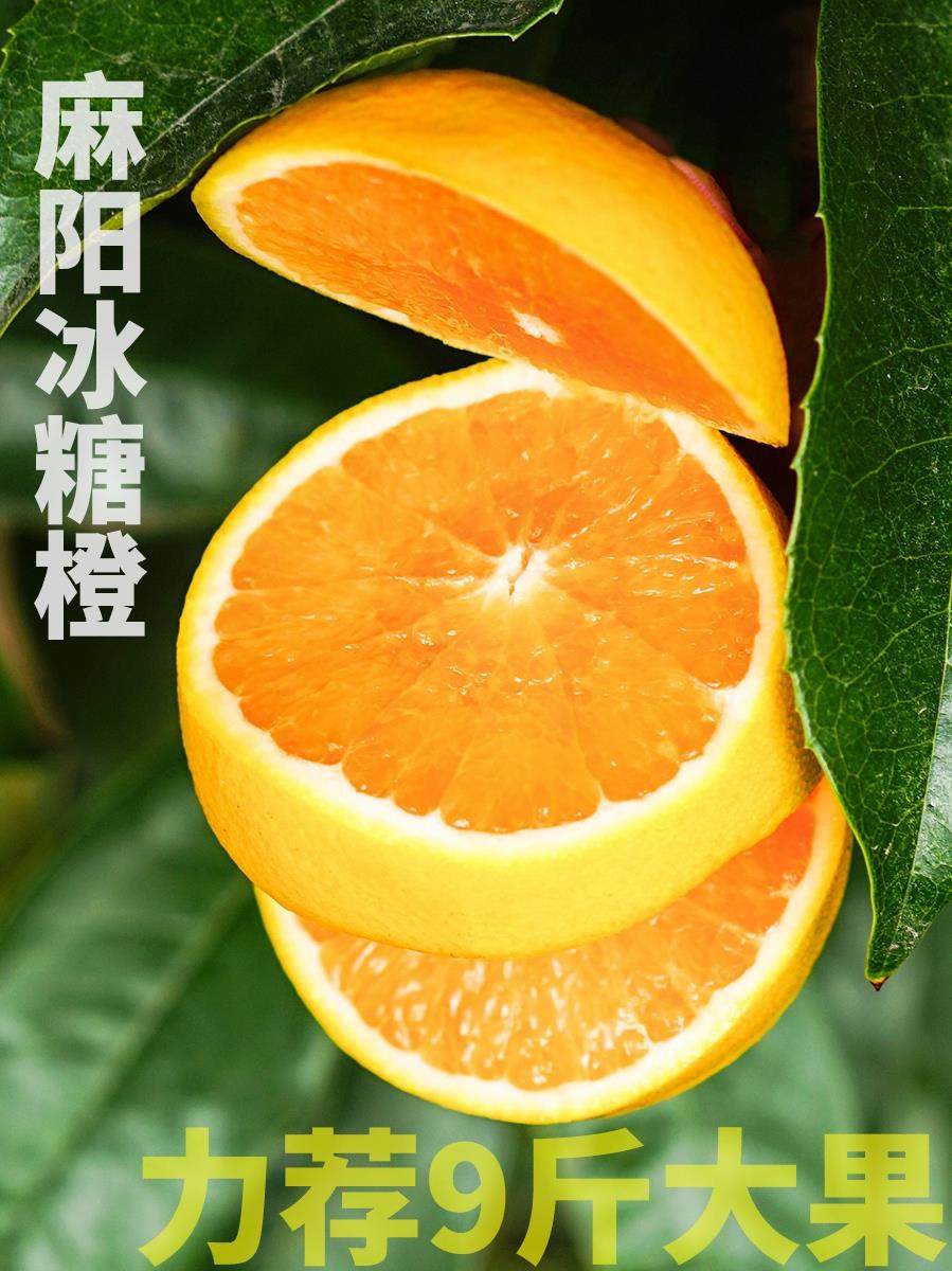 湖南麻阳冰糖橙橙子新鲜果冻橙
