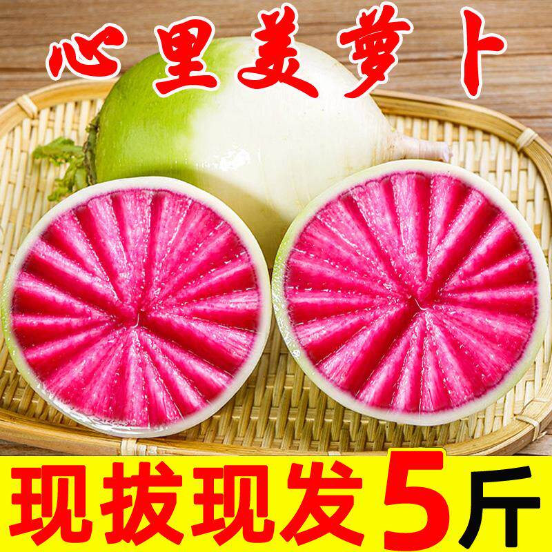 水果萝卜潍坊青萝卜新鲜天津正宗