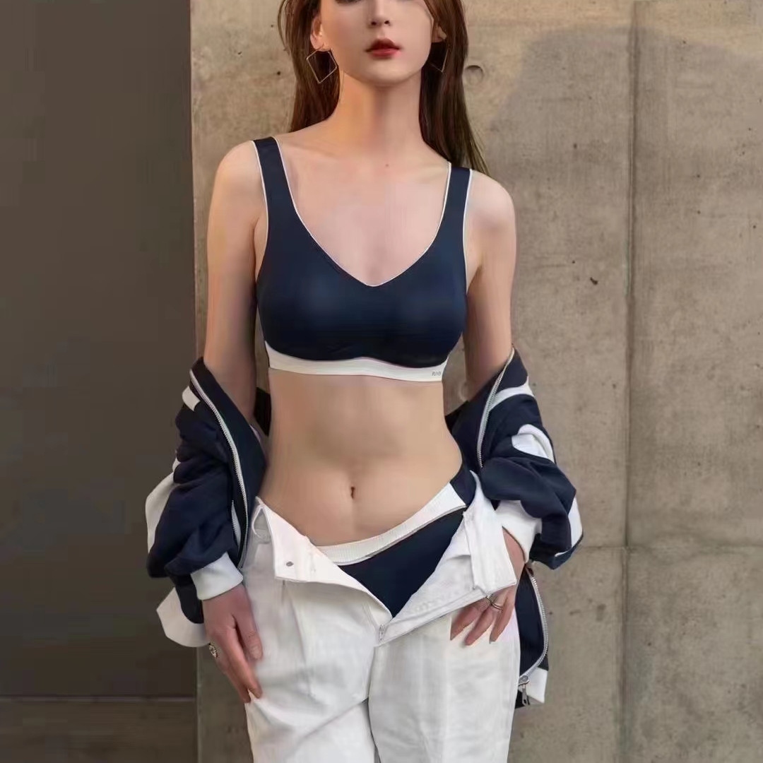 KISSY内衣撞色细纱背心款文胸