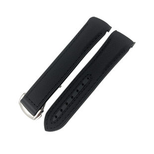 尼龙橡胶表带适配欧米茄007新海马300天文台AT150超霸蝶飞20 21mm