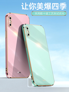 适用苹果x手机壳高级感iphonexs新款 防摔iphoneX全包镜头保护pgx创意直边ipx硅胶xs外壳iponex简约iphone潮流