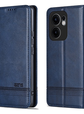 适用OPPO Reno13F手机壳oppoReno13F磁吸皮套CPH2699左右侧翻盖全包防摔reon13f软皮夹rone13f插卡包商务外壳