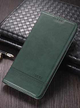 适用三星SM-G9500手机壳三星S8磁吸皮套sm-g9500左右侧翻盖全包防摔软皮夹高档商务卡包外壳DD