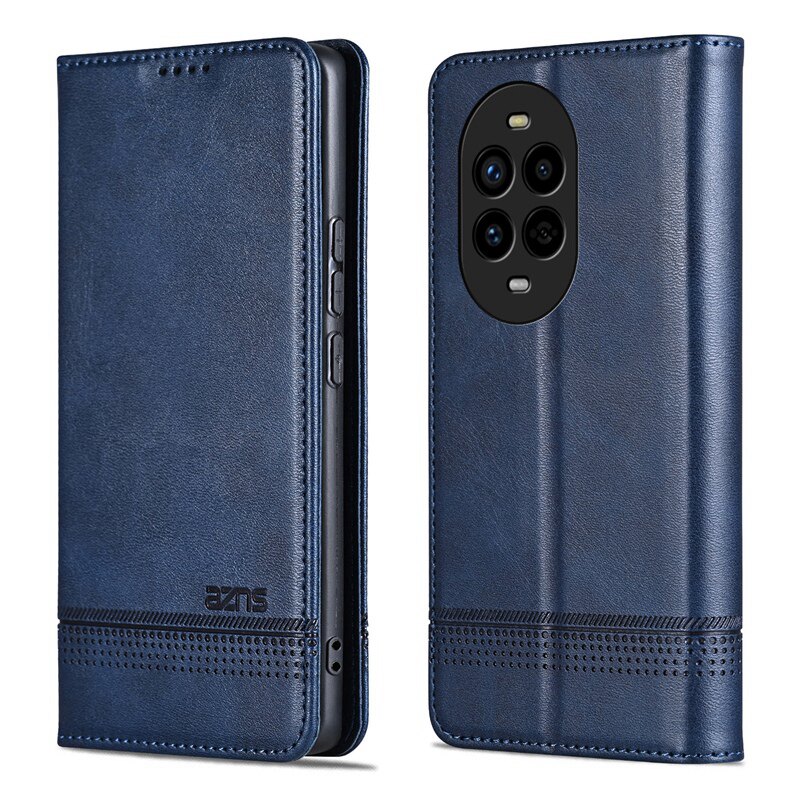 适用华为nova13手机壳nova13Pro磁吸皮套BLK一AL80左右侧翻盖全包防摔nove13 pro软皮夹MIS AL00插卡novo十三