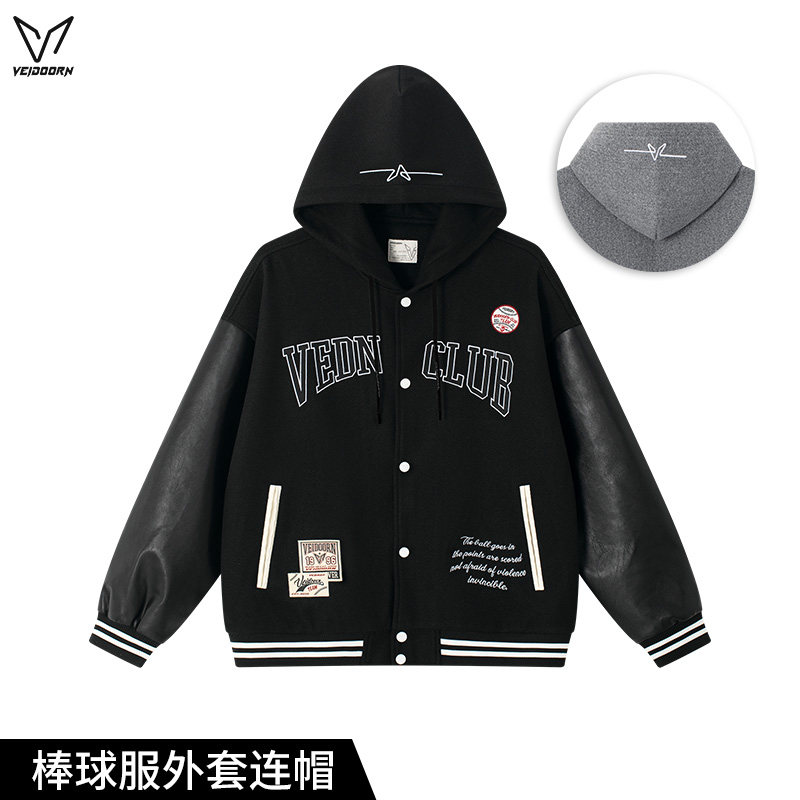 维动美式棒球服男士运动夹克外套图片