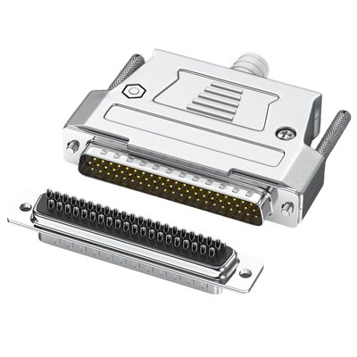 DB62公头母头3排62针焊线式插头