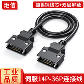 三菱SCSI接口信号线 松下 伺服SCSI36P连接线36针数据线安川 台达
