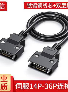 伺服SCSI36P连接线36针数据线安川/台达/松下/三菱SCSI接口信号线