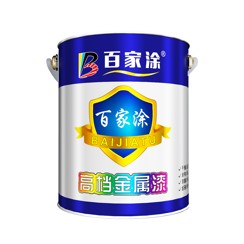 百家涂醇酸磁漆彩钢瓦翻新调和漆专用漆户外铁艺漆金属油漆防锈漆