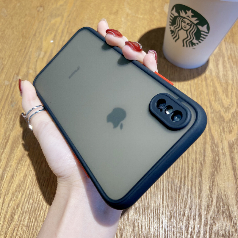 适用苹果x手机壳全包摄像头iPhonex透明磨砂苹果xr全包边防摔iPhonexsmax潮牌男女ins冷淡风高档iPhonexr网红