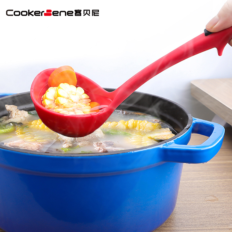 硅胶汤勺家用不粘锅专用大号