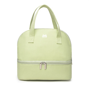 保温饭盒袋手提便携铝箔便当袋午餐带饭兜双层饭盒袋带拉链野餐包