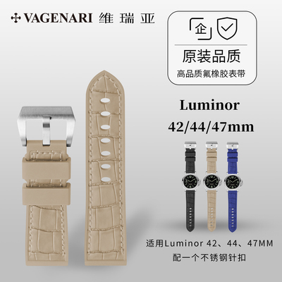 仿真鳄鱼皮沛纳海橡胶表带