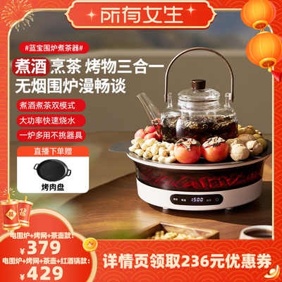【所有女生直播间好物复购】蓝宝围炉煮茶器电陶炉家用电茶炉养生