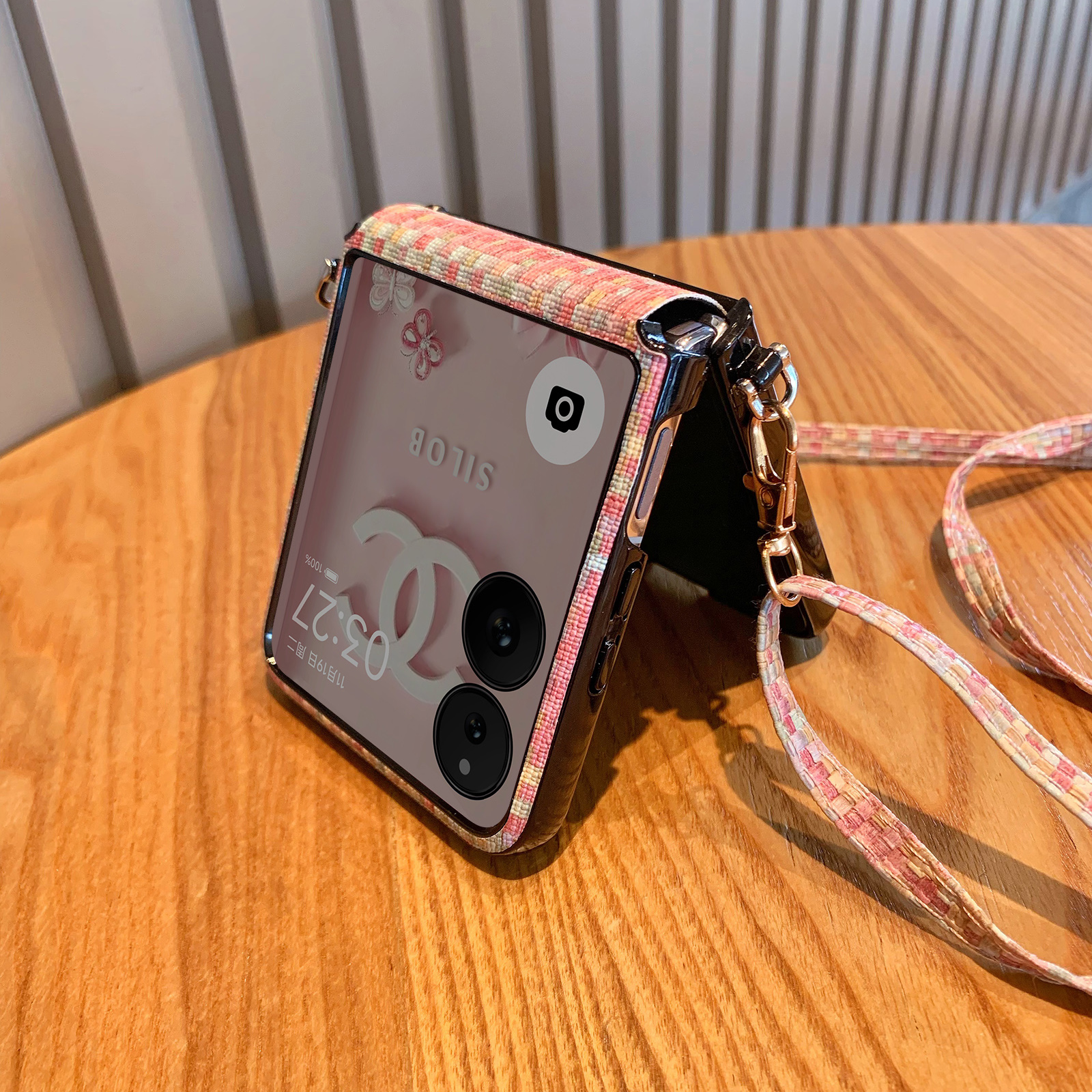 小米mixflip皮质ins风手机壳