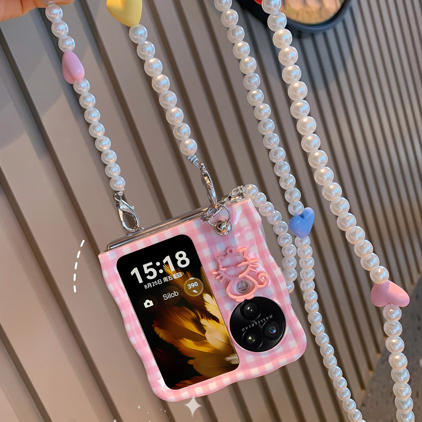 oppon3flip软胶少女手机壳