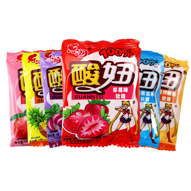 酸妞乐潮多口味大袋80后怀旧软糖