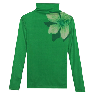 高领网纱加绒打底衫女秋冬2025新款紧身内搭洋气上衣长袖T恤小衫