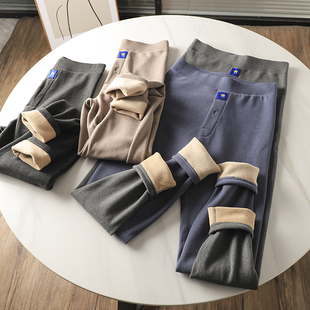 保暖黑科技！三秒速热！冬季男士加绒加厚高弹力驼绒打底裤秋裤