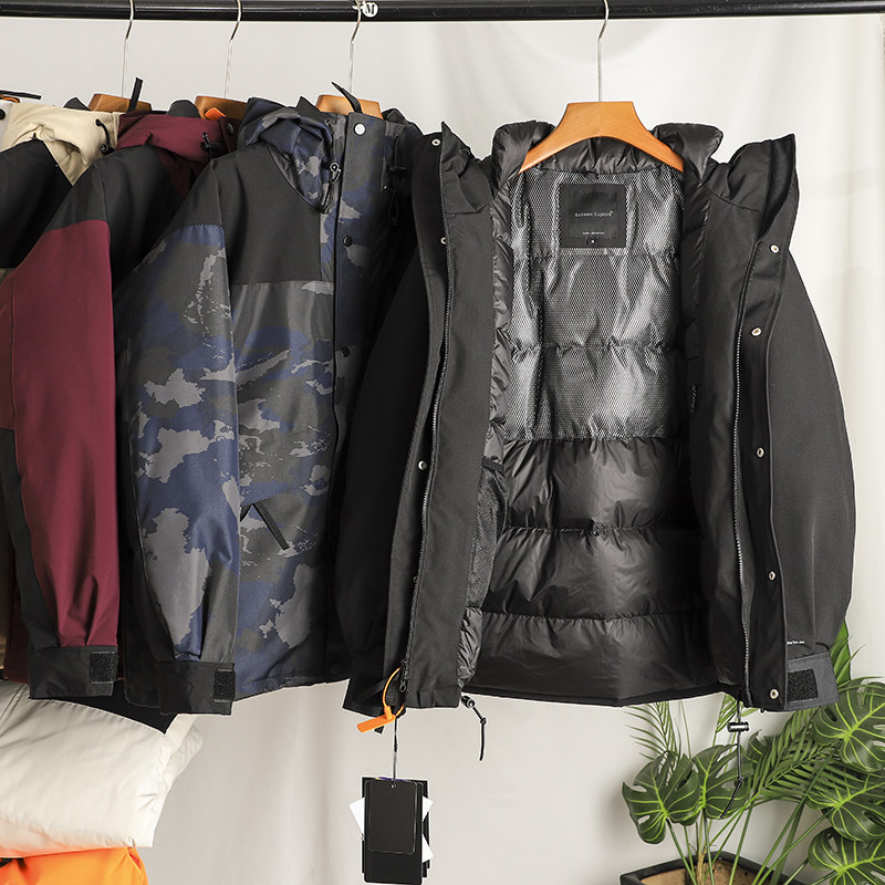 潮连帽休闲常规加厚保暖羽绒服