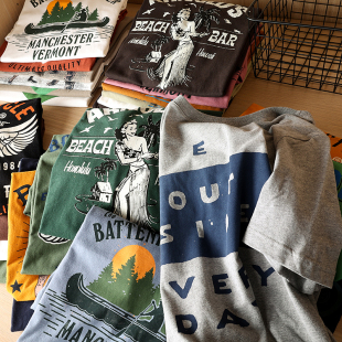 男士 夏季 时尚 通勤百搭休闲圆领短袖 舒适磨毛面料 T恤衫 情侣款