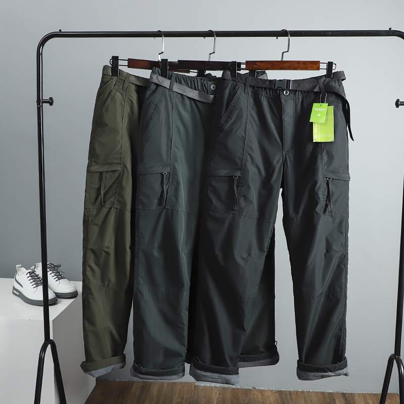德国牛货！防风防水一体绒！秋冬男士加绒加厚户外直筒休闲工装裤