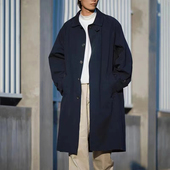 设计师线 压胶廓形中长款 东吉U家 男士 风衣外套 新款 岛国硬货