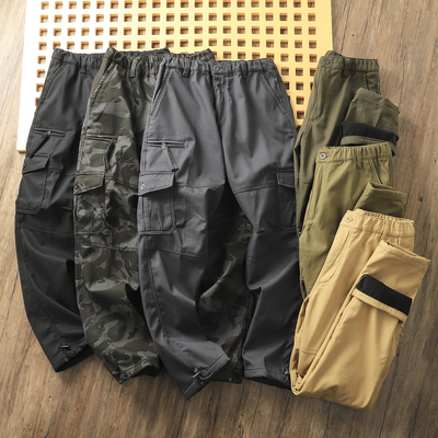 长裤直筒简约加绒加厚工装裤