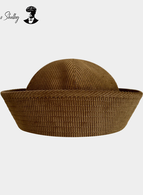 正品授权 thomas shelby「航海系列」无檐翻帽檐贝雷帽美军水手帽