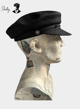 正品授权 thomas shelby汤米谢尔比英伦复古日本亚麻黑水手海军帽