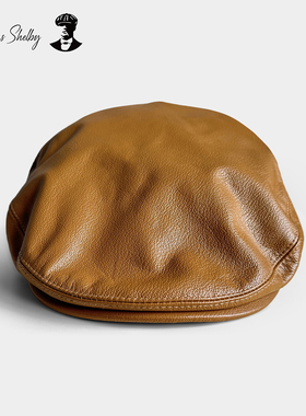 正品授权 thomas shelby汤米谢尔比剃刀党英伦鸭舌帽牛皮开普帽