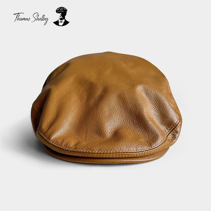 正品授权 thomas shelby汤米谢尔比剃刀党英伦鸭舌帽牛皮开普帽