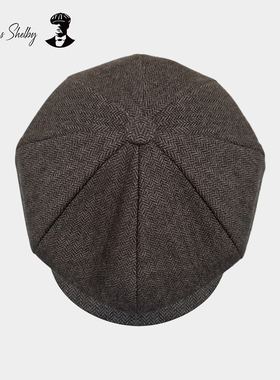 正品授权thomas shelby谢尔比剃刀党浴血黑帮原版八角帽报童帽