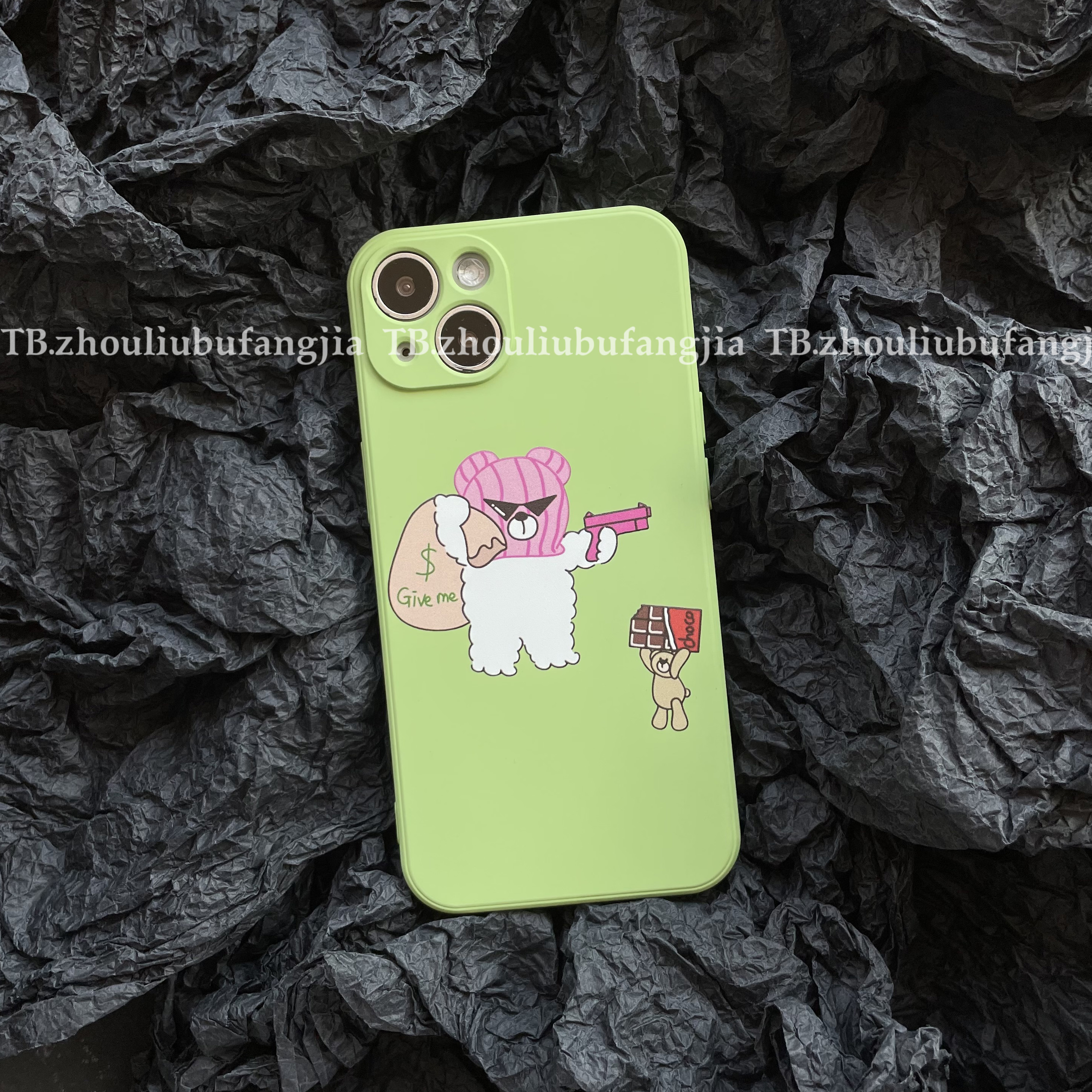 iPhone17pro液态趣味插画手机壳